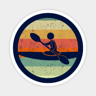 Cool Kayaking Sunset Magnet